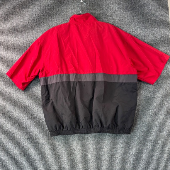 Bolle Golf XL Mens Pullover Jacket Red Black Short Sleeve Wind Water Resistant - Picture 2 of 9
